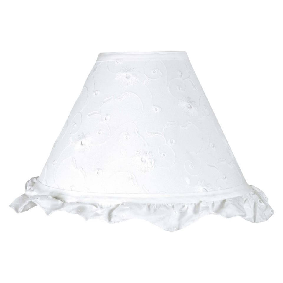 Sweet Jojo Designs Eyelet Lamp Shade   White