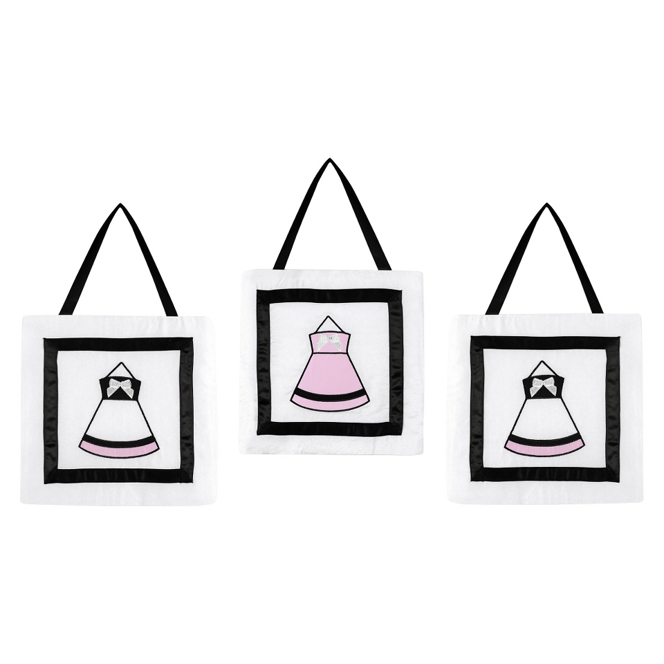 Sweet Jojo Designs Princess Wall Hangings   Pink