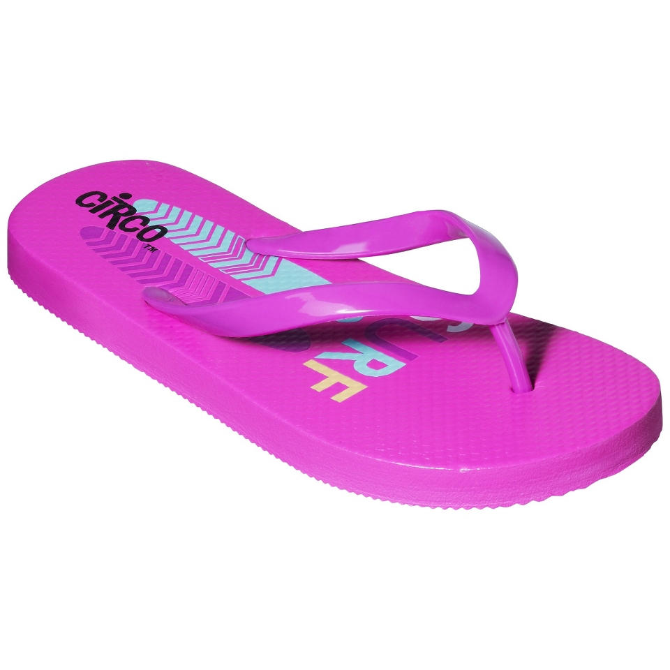 Girls Circo Helise Flip Flop   Pink XL