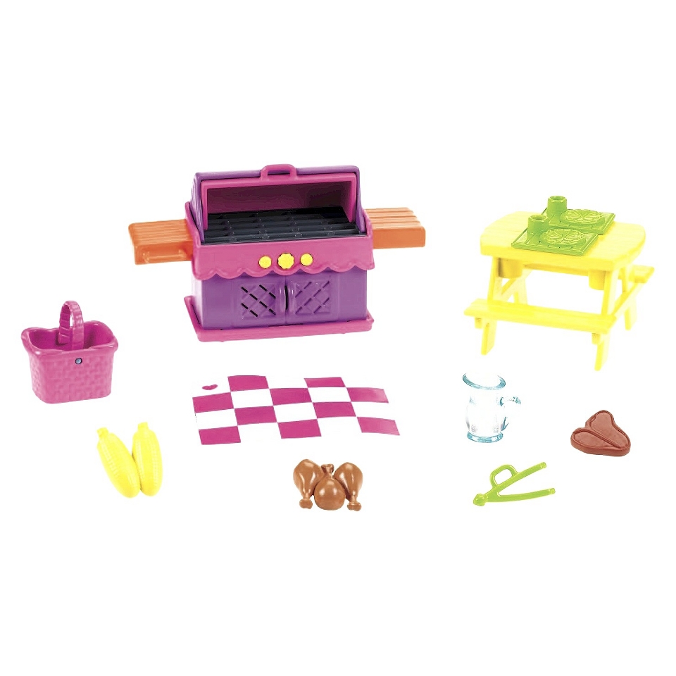 Dora The Explorer Playtime Together Dollhouse Deluxe Backyard BBQ Set