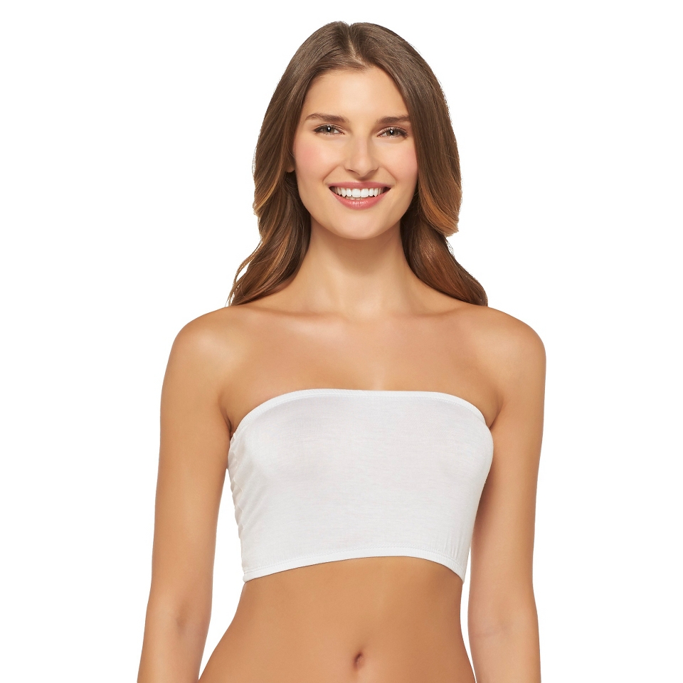 Miss Oops Womens Bandeau Tube   White M/L