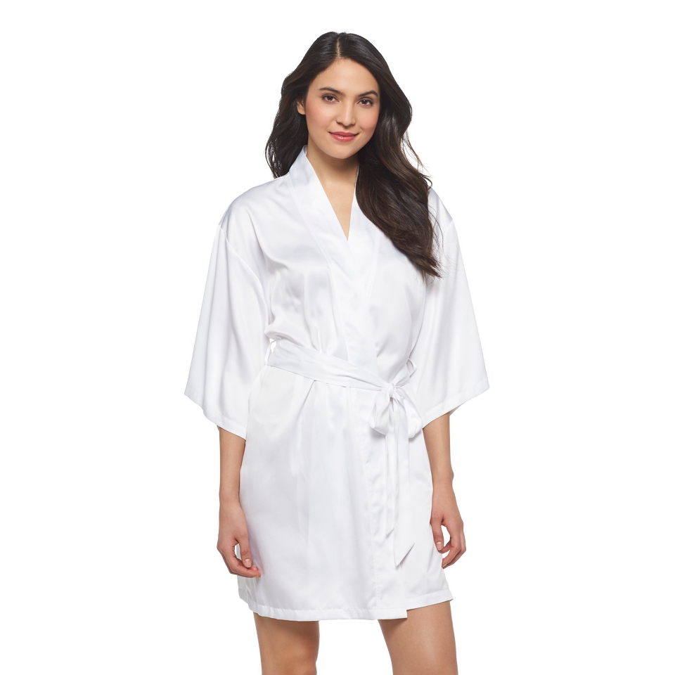 Gilligan & OMalley Womens Bridal Robe   White XL/XXL