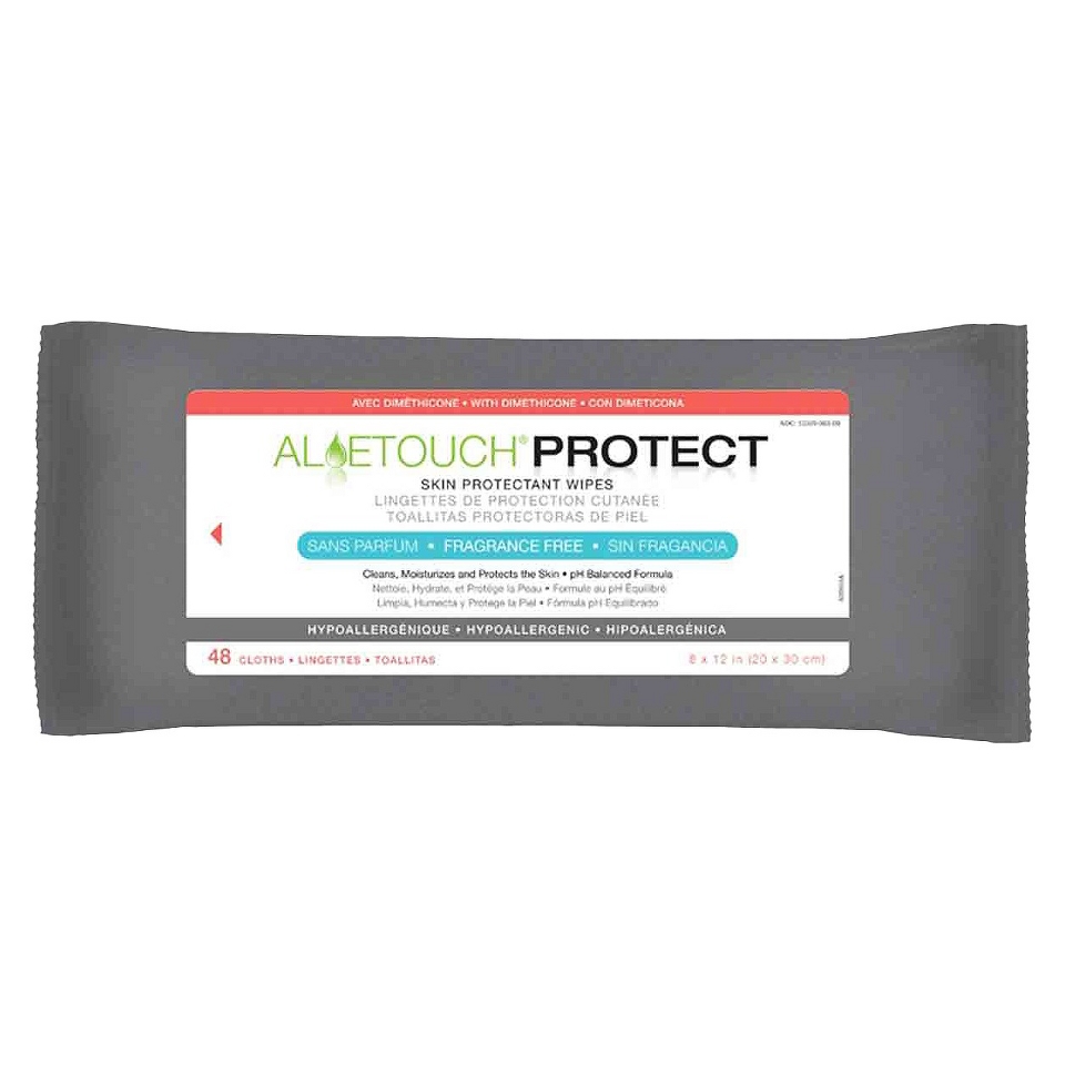 Medline Aloe Touch Protect Skin Protectant Wipes   48 Count