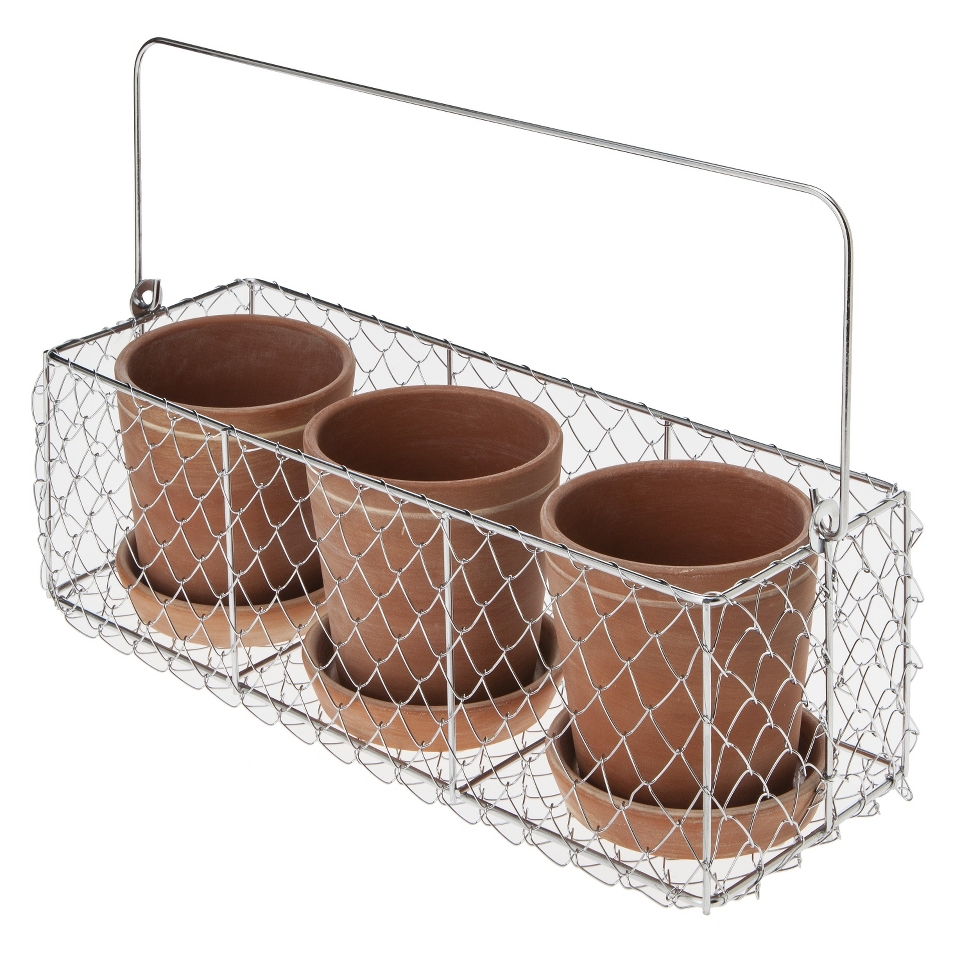 Smith & Hawken Terracotta Pot Trio