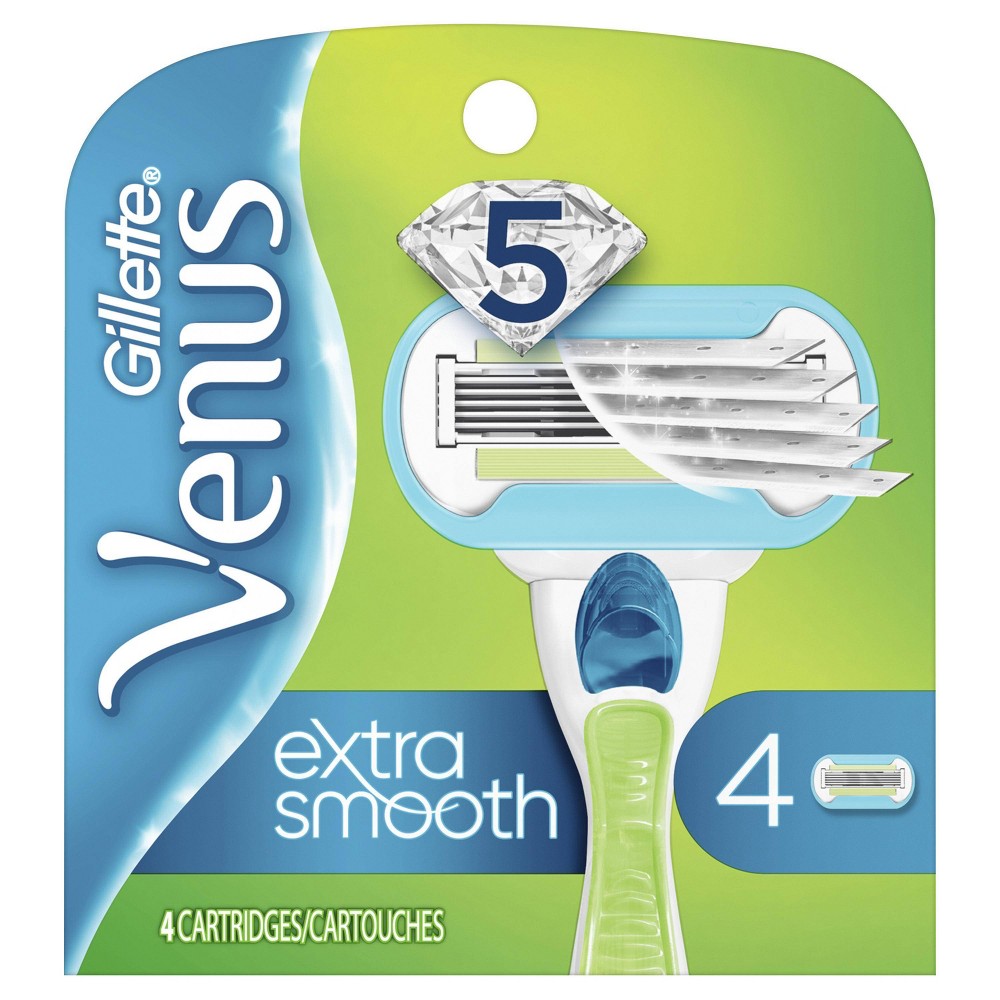 Venus Extra Smooth Womens Razor Blade Refills - 4ct