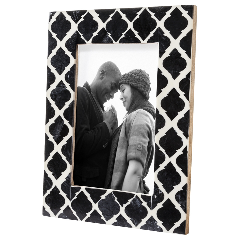 Threshold Inlay Frame   Black/White 4x6