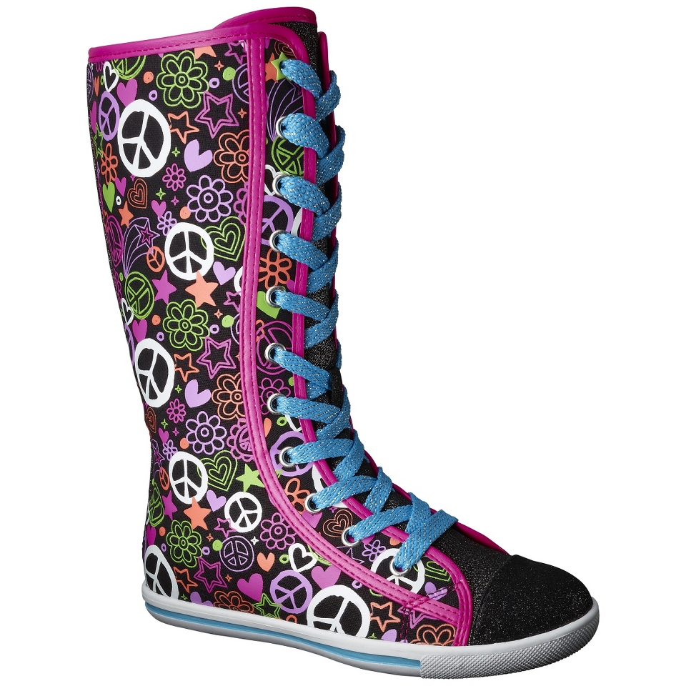 Girls Circo Gemma Peace Canvas   Black 13