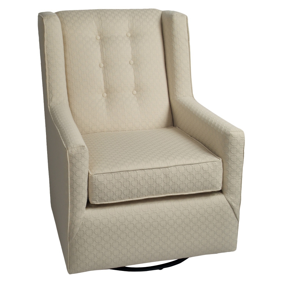 Glider Little Castle Custom Upholstered Charleston Swivel Glider   Halo Rope