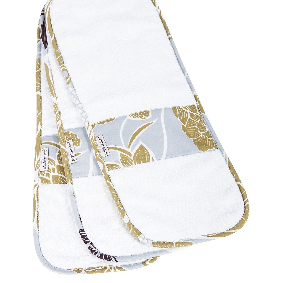 B�b� au Lait 3 pk Burp Cloth   Ascot