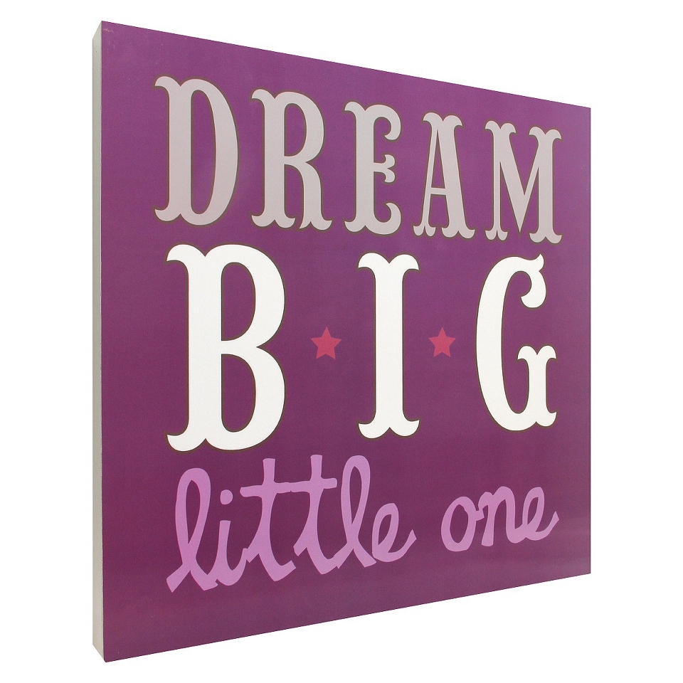 Dream Big Wall Art   Purple