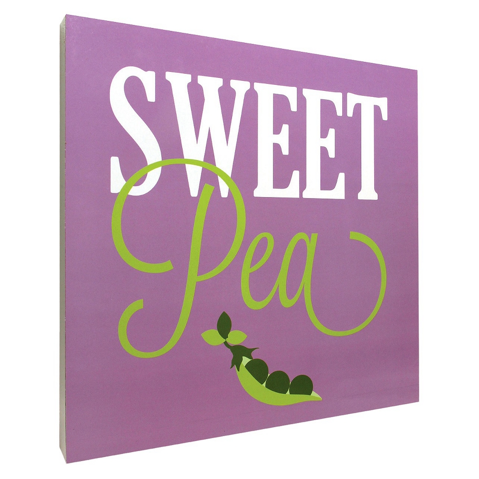Sweet Pea Wall Art   Purple