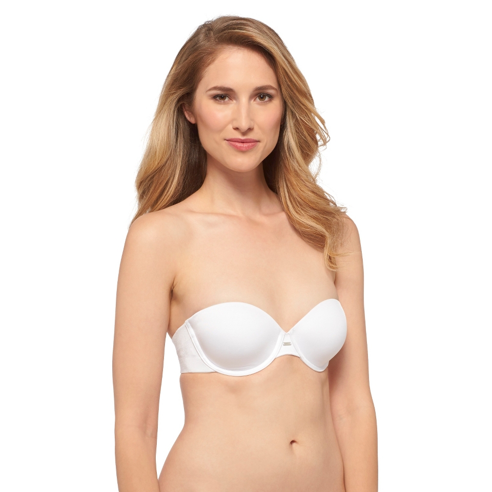 Self Expressions By Maidenform i Fit Strapless Bra   White 34A