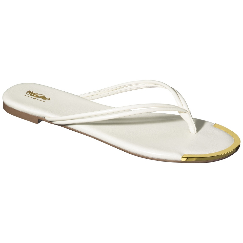 Womens Mossimo Lena Metal Toe Flip Flop   Tusk 8