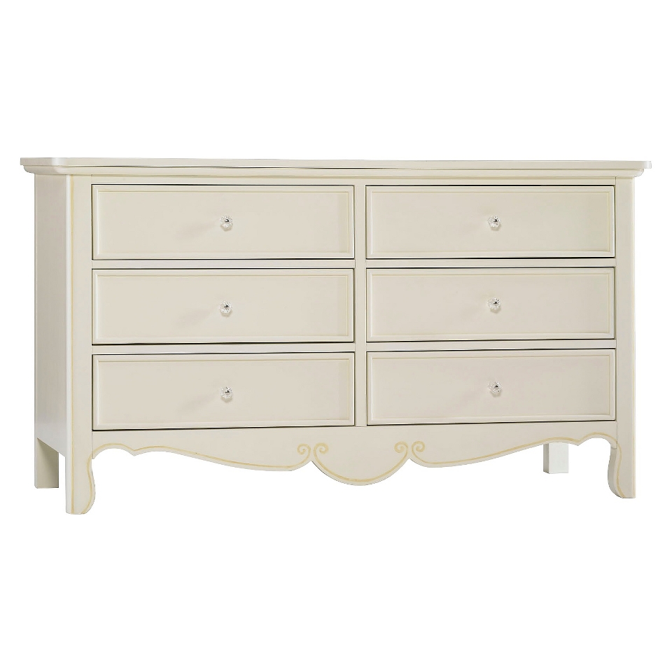 Kids Dresser Bonavita Francais Double Dresser   Sweet Cream