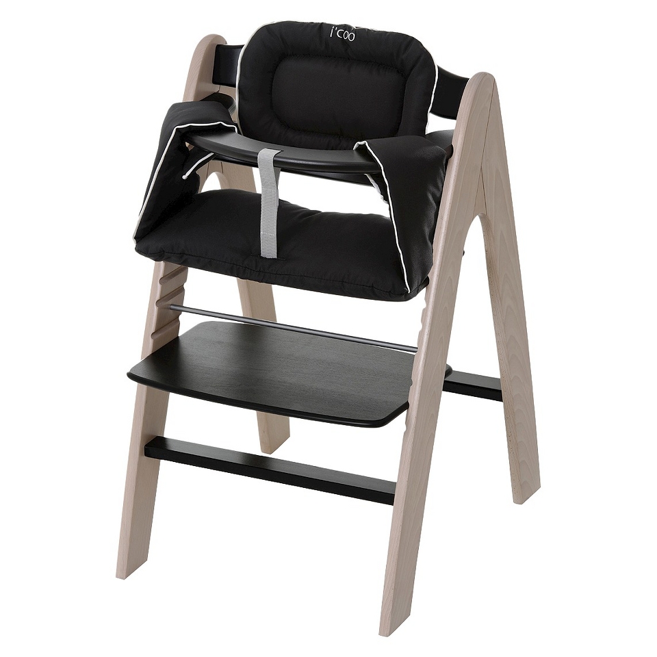 Icoo Pharo High Chair   Black/Whitewash