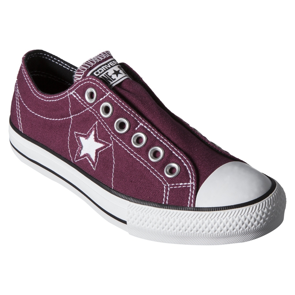 Womens Converse One Star Slip On Sneaker   Burgundy 5