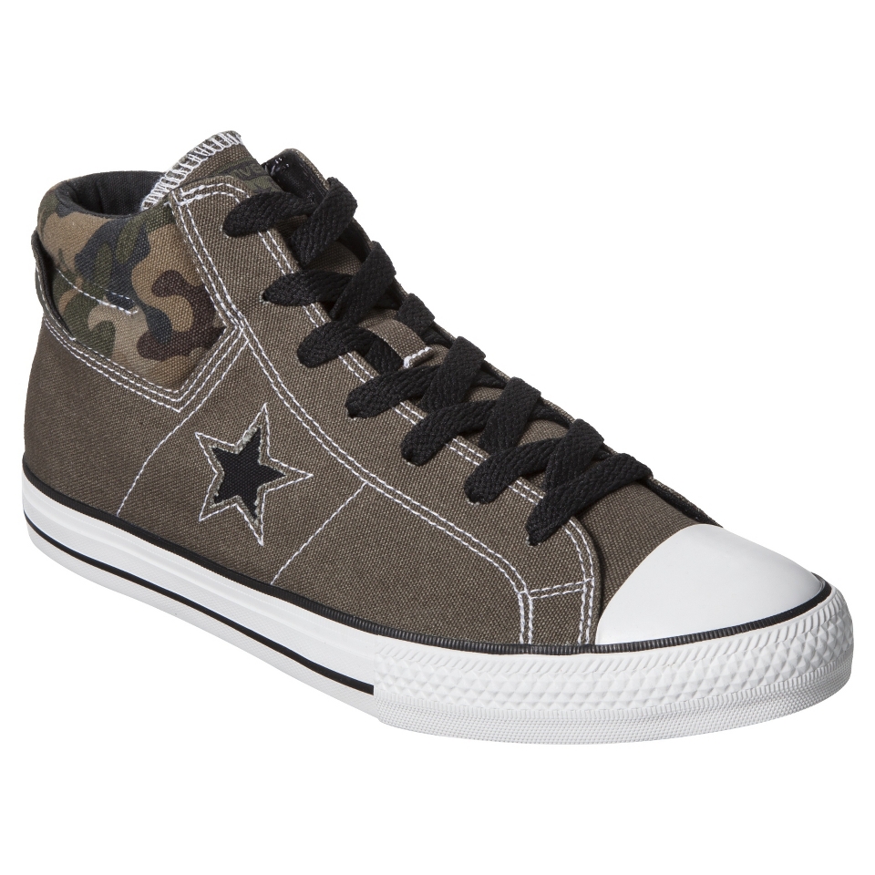 Mens Converse One Star Midtop Sneaker   Camo Green 8