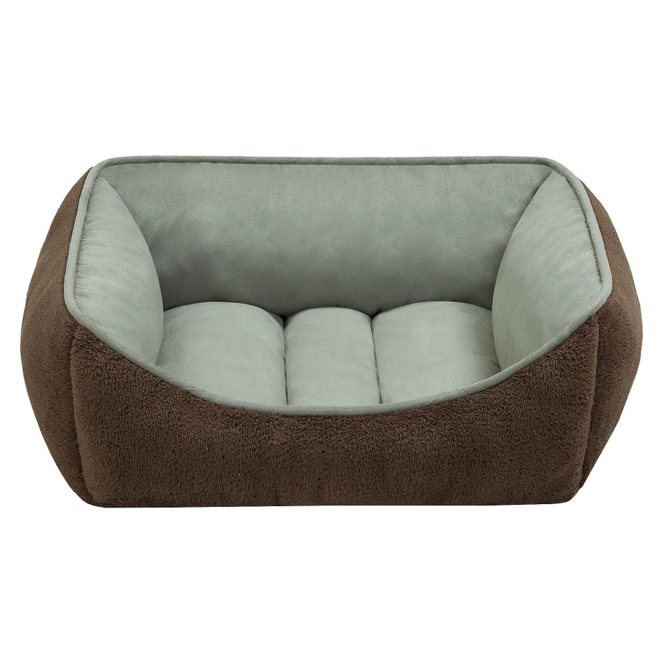 Reversible Rectangular Cuddler   Celadon/Chocolate (24x34)