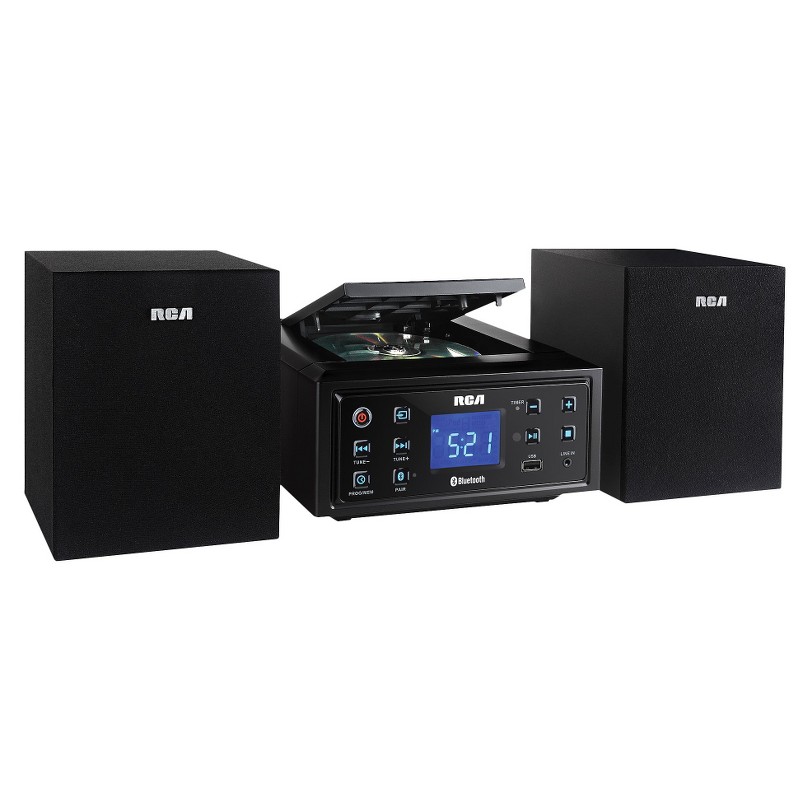 RCA RS2929B Bluetooth Micro Shelf Stereo Audio System CD Player FM