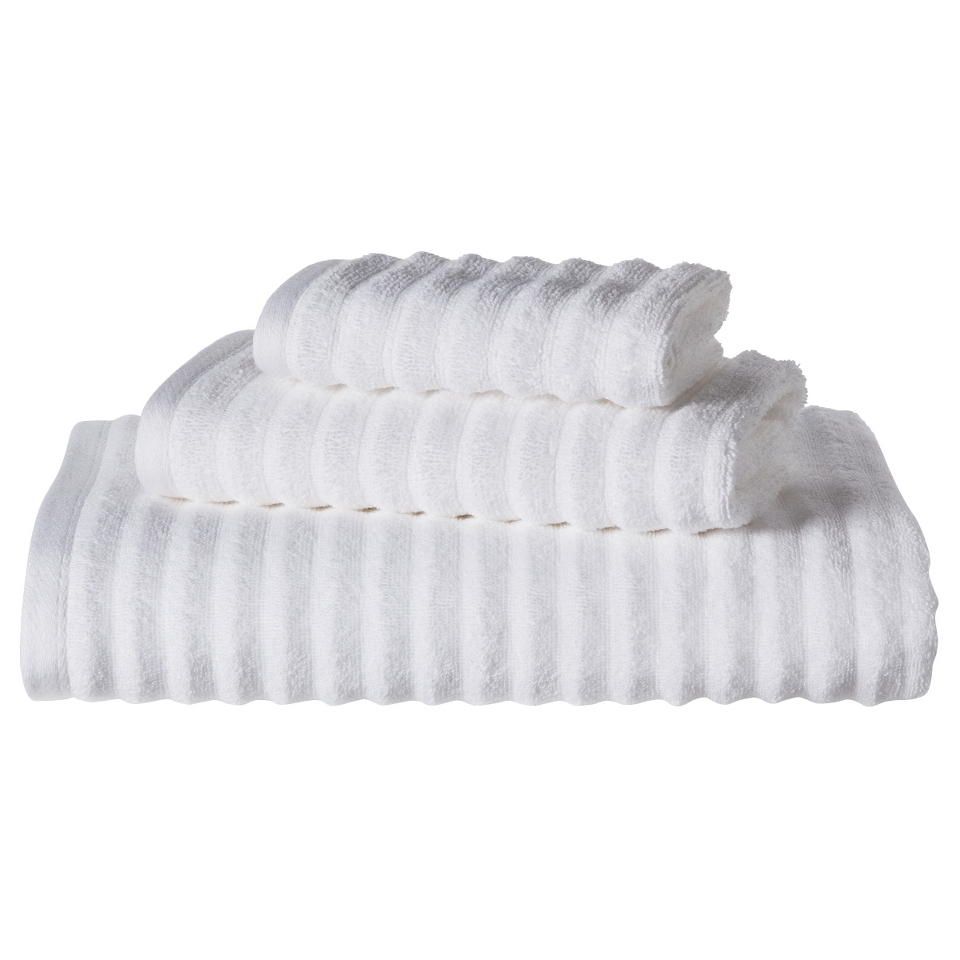 Threshold Textured 3 pc. Towel Set   True White