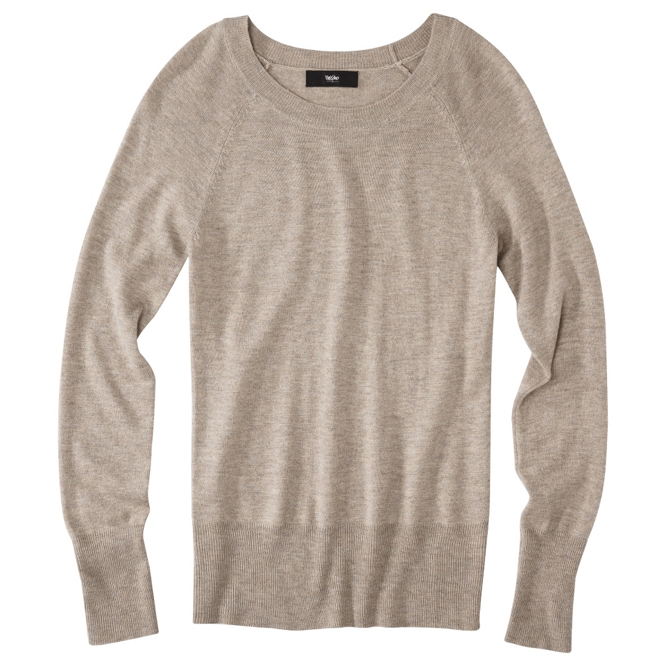 Mossimo Petites Long Sleeve Crew Neck Pullover Sweater  Oatmeal XXLP