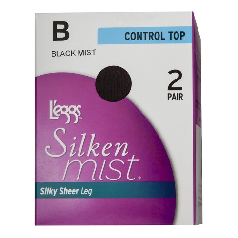 L'eggs® Women's Silken Mist Control Top Pantyhose 2-Pack : Target