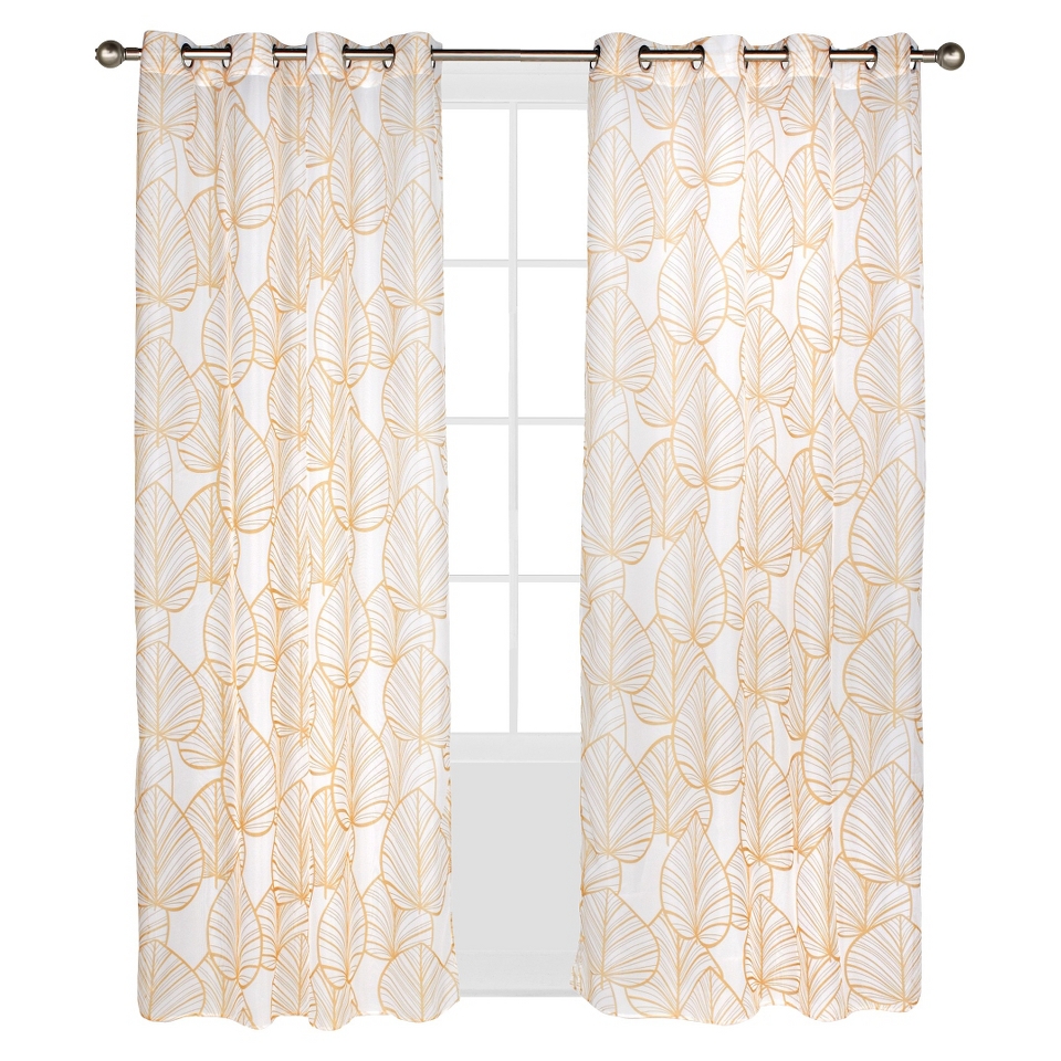 Outdoor Decor Biscayne Indoor/Outdoor Window Sheer   Sand (54x96)