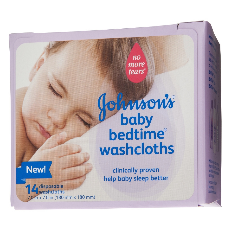 Johnson & Johnsons Baby Bedtime Washcloths   14 Count