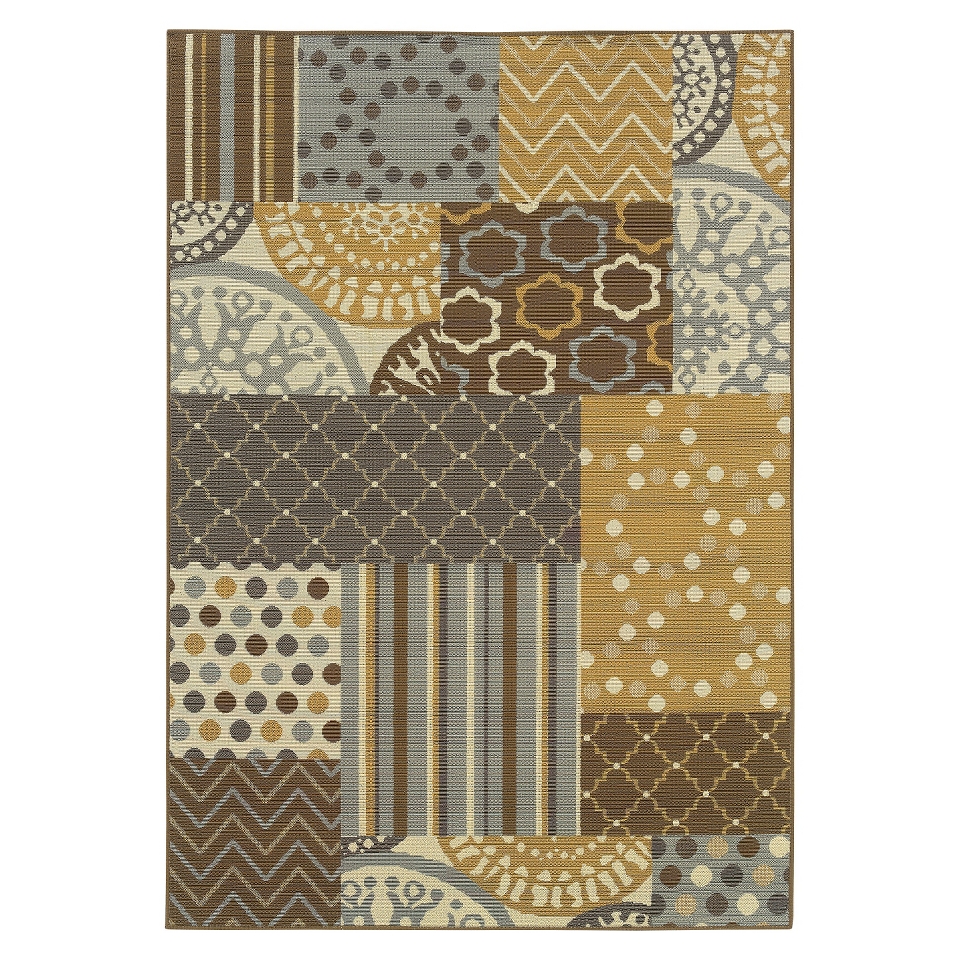 Maggie Patchwork Indoor/Outdoor Area Rug (67x96)