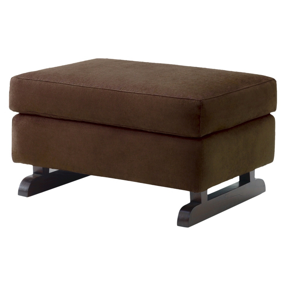 Glider Cushion Nursery Works Perch Stool   Mocha with Dark Legs