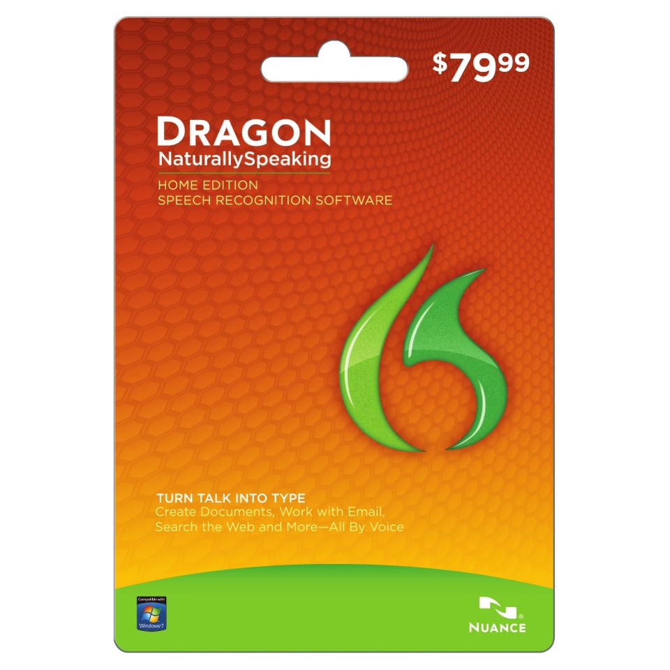 Dragon Naturally Speaking Home Edition Speech Recognition Software Pre Paid