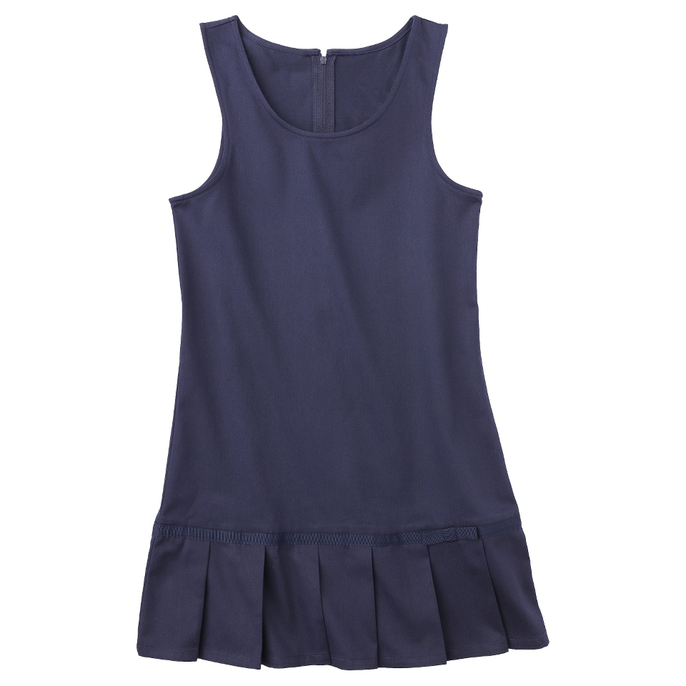 French Toast Girls School Uniform Pleated Hem Jumper   Navy 14