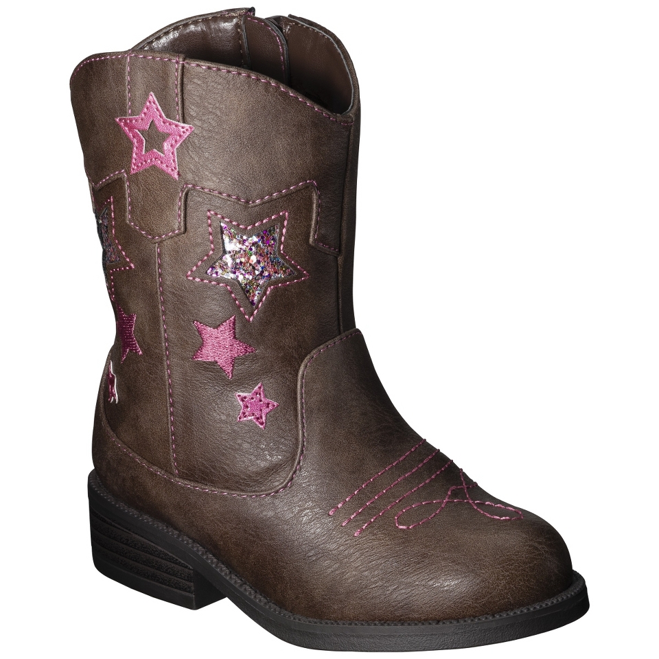 Toddler Girls Cherokee Deloria Cowboy Boot   Brown 5