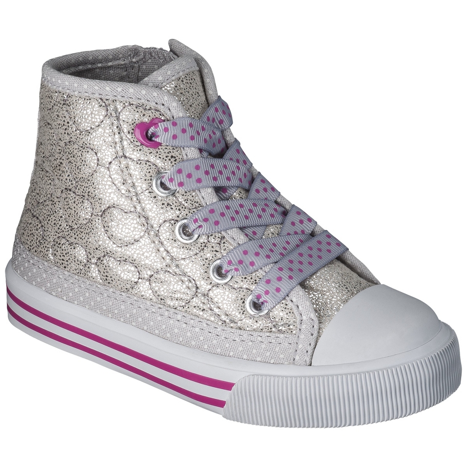 Toddler Girls Circo Jean Sneaker   Silver 10