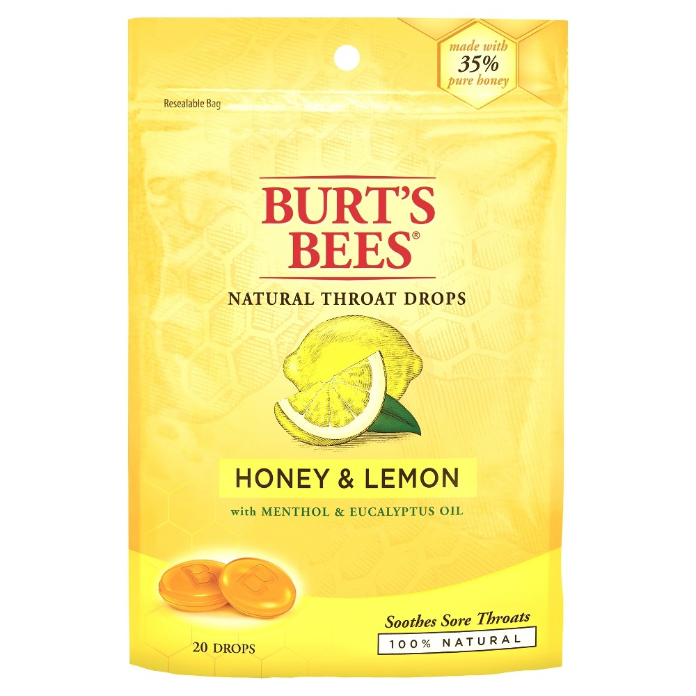 UPC 792850014428 product image for Burt's Bees Natural Throat Drops Honey & Lemon - 20 Count | upcitemdb.com