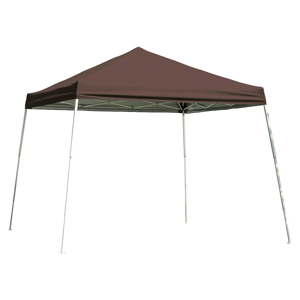 Shelter Logic 8 x 8 Sport Slant Leg Pop Up Canopy   Choc Brown