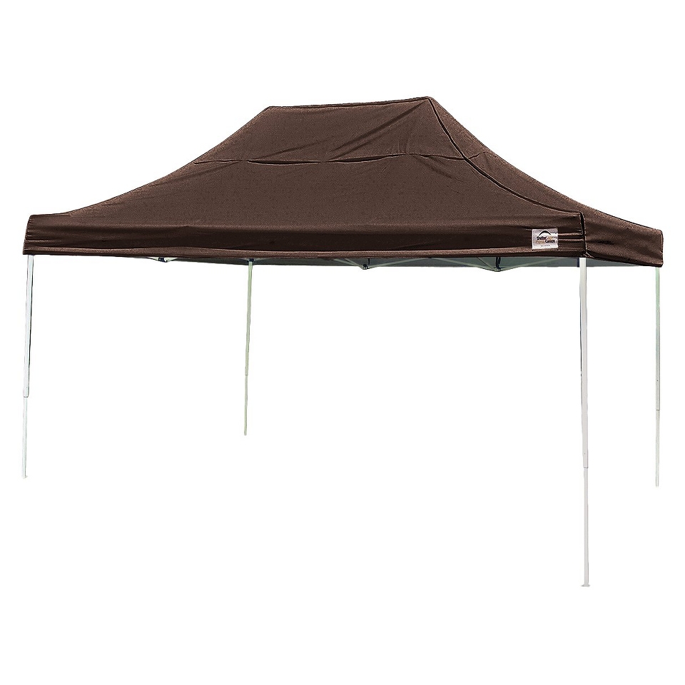 Shelter Logic 10 x 10 Pro Straight Leg Pop Up Canopy   Choc Brown