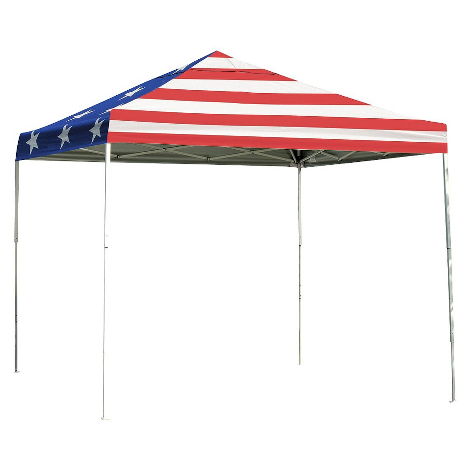 Shelter Logic 12 x 12 Pro Straight Leg Pop Up Canopy   American Pride