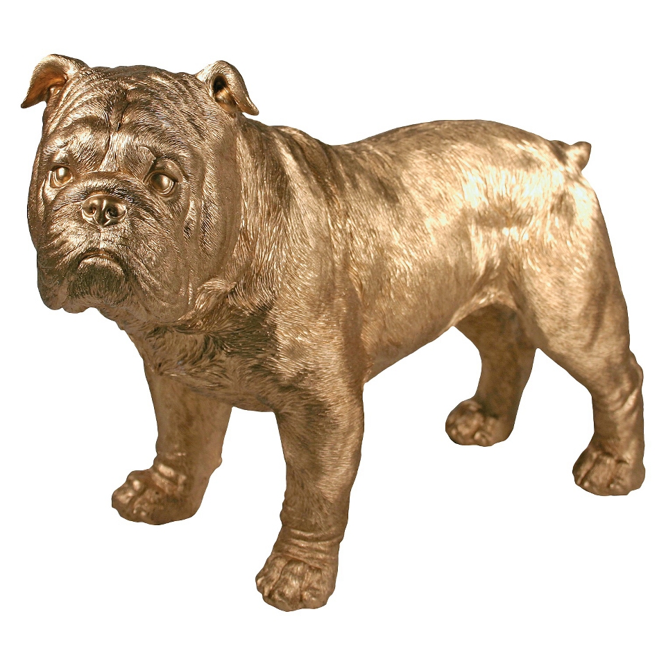 Bulldog Shelf D�cor   Gold