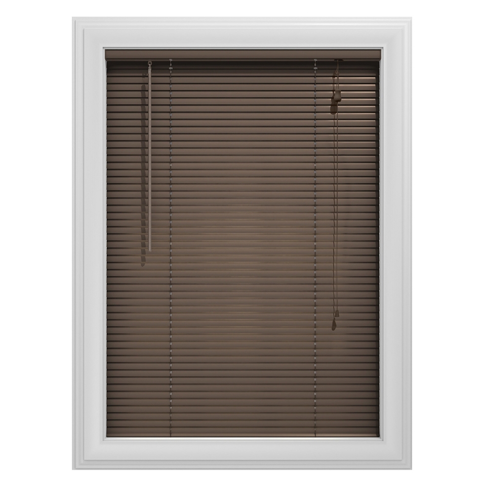 Bali Essentials 1 Aluminum Horizontal Blind   Char Brown(46x72)