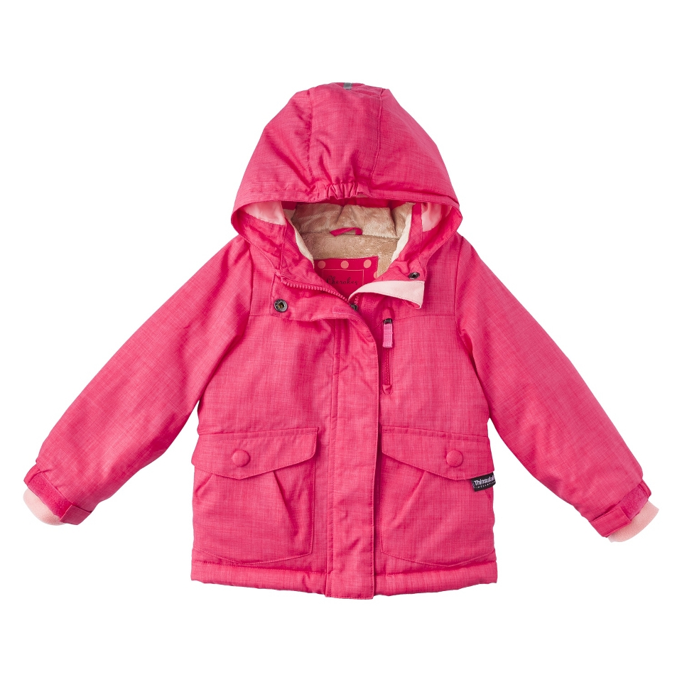 Cherokee Infant Toddler Girls Tech Jacket w/ 3M Thinsulate   Hula Dance Coral