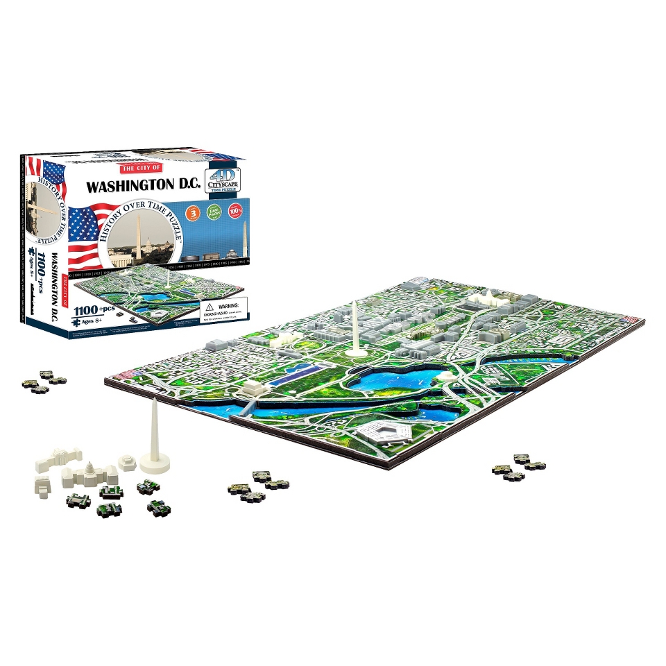 4D Cityscape The City of Washington D.C. Skyline Time Puzzle