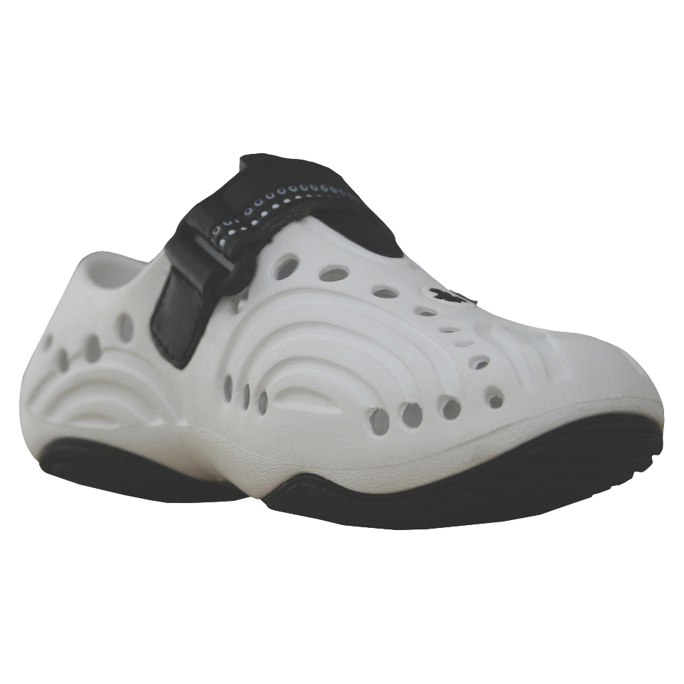 Mens Dawgs Premium Spirit Clogs   White/Black 9