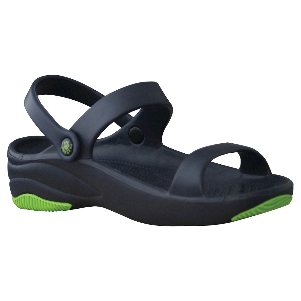 Boys USA Dawgs Premium Slide Sandals   Navy/Lime Green 12
