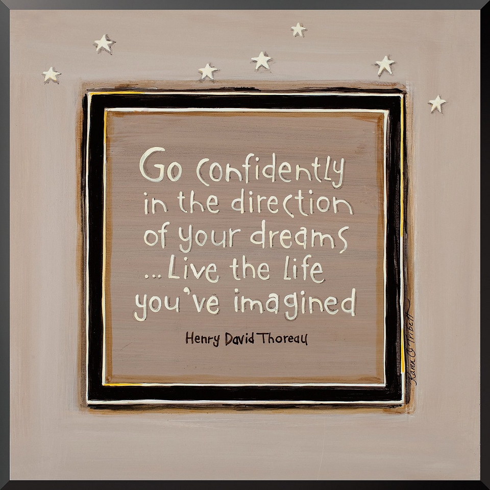 Art   Go Confidently Mounted Print