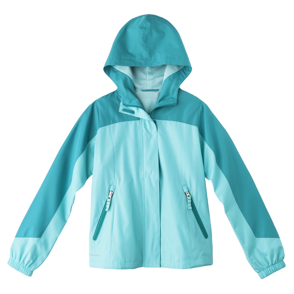 C9 by Champion Girls All Weather Windbreaker Jacket   Aqua Freeze M