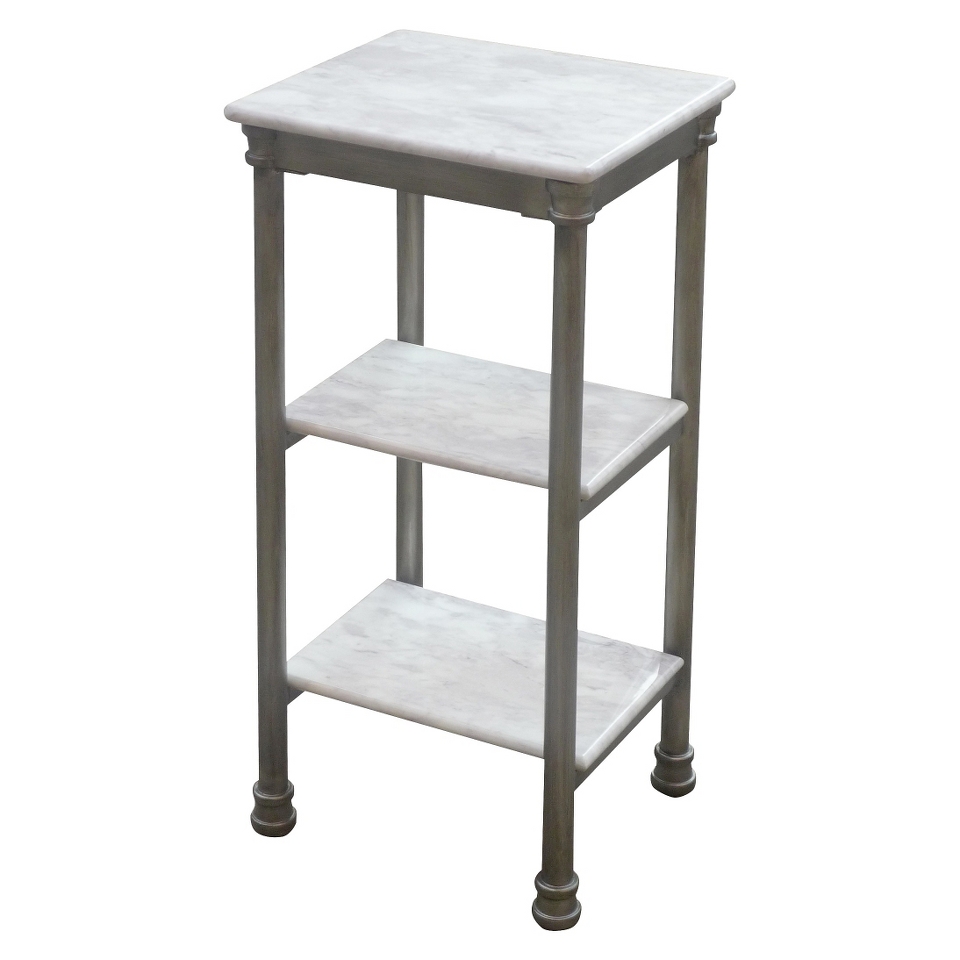 Shelving Unit Home Styles Orleans Three Tier Shelving Unit   Marble Laminate