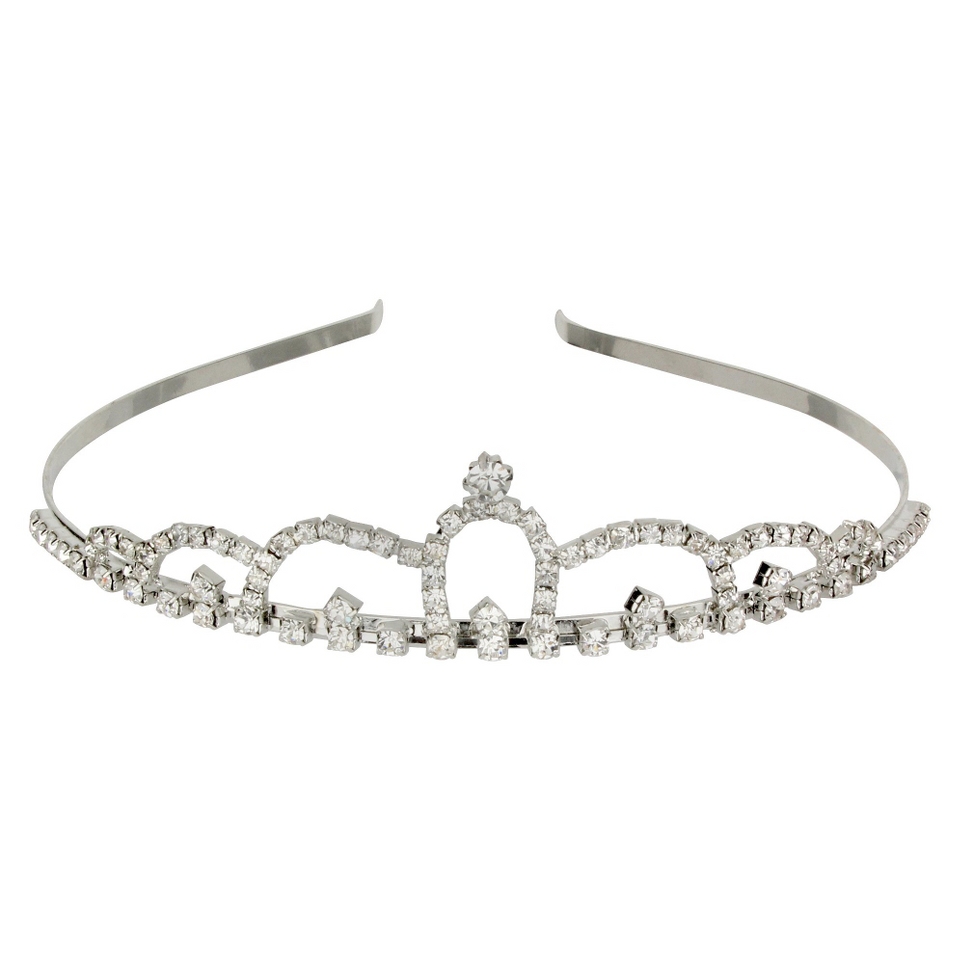 Crystal Round Tiara  Silver