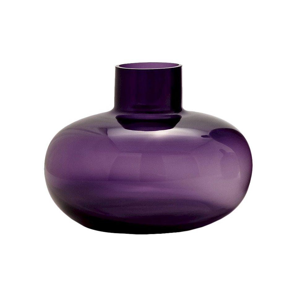 Bolo Glass Vase   Purple 6.75 by Torre & Tagus