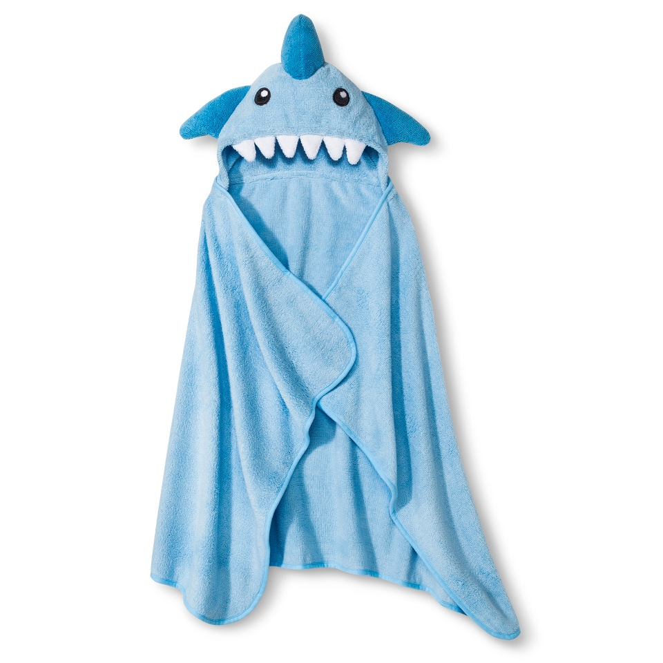 Circo Newborn Boys Hooded Shark Towel Wrap   Blue